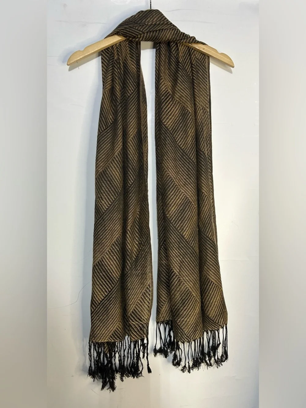 5 for $25🔥Striped Color Block Fringe Scarf‎